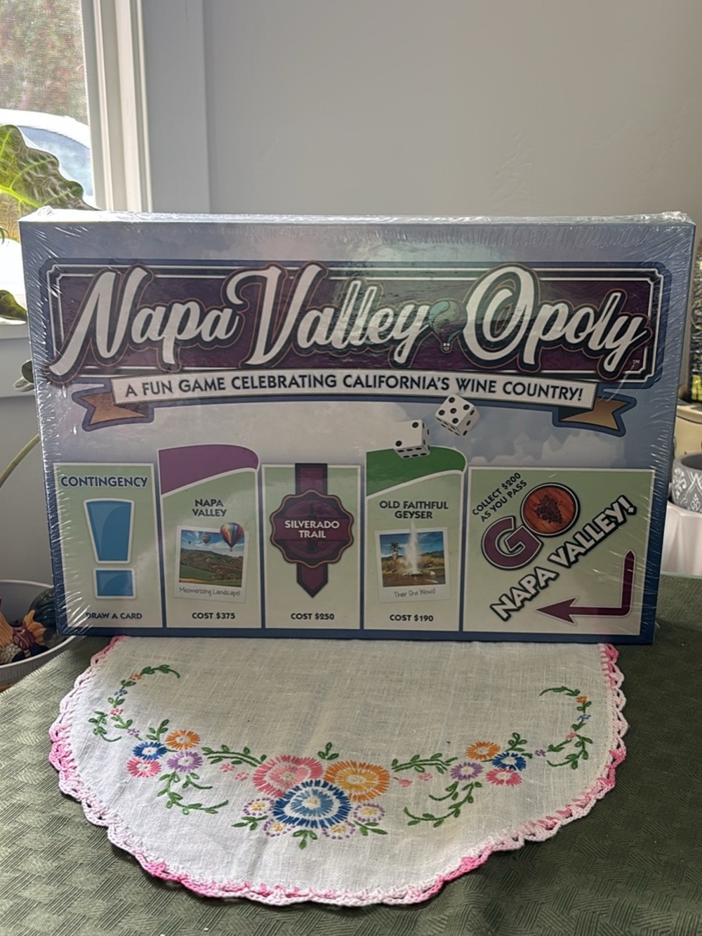 Board Game - Napa Valley Purple & Green